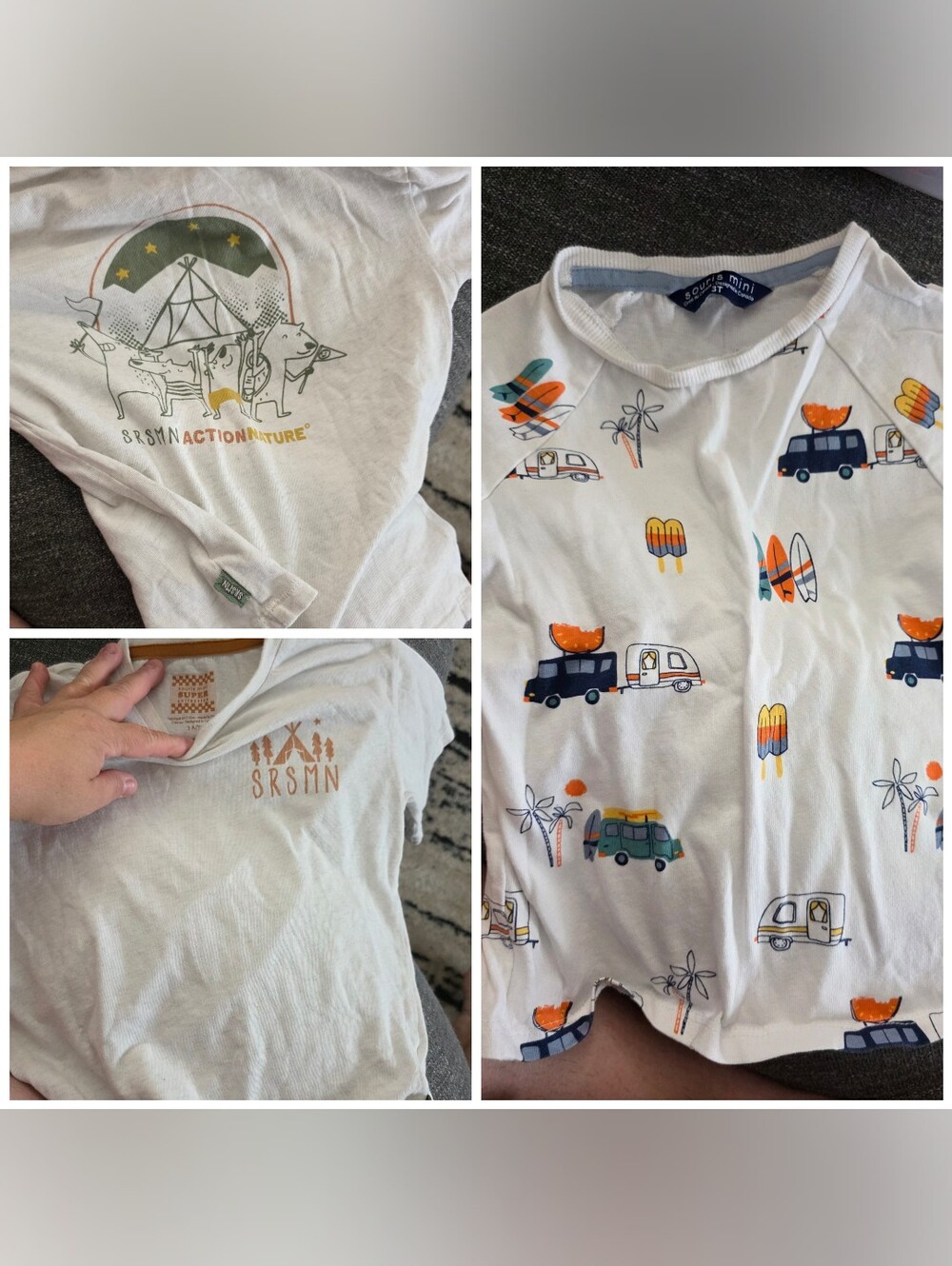 Kids' Cream Graphic Long-Sleeve Top - Adventure Print